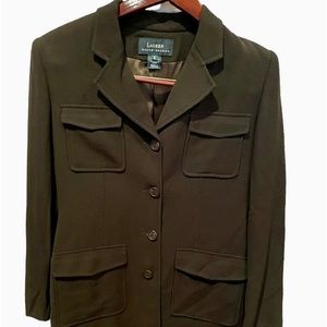 Lauren Ralph Lauren Jacket Womens Size 6 Vintage Green Label